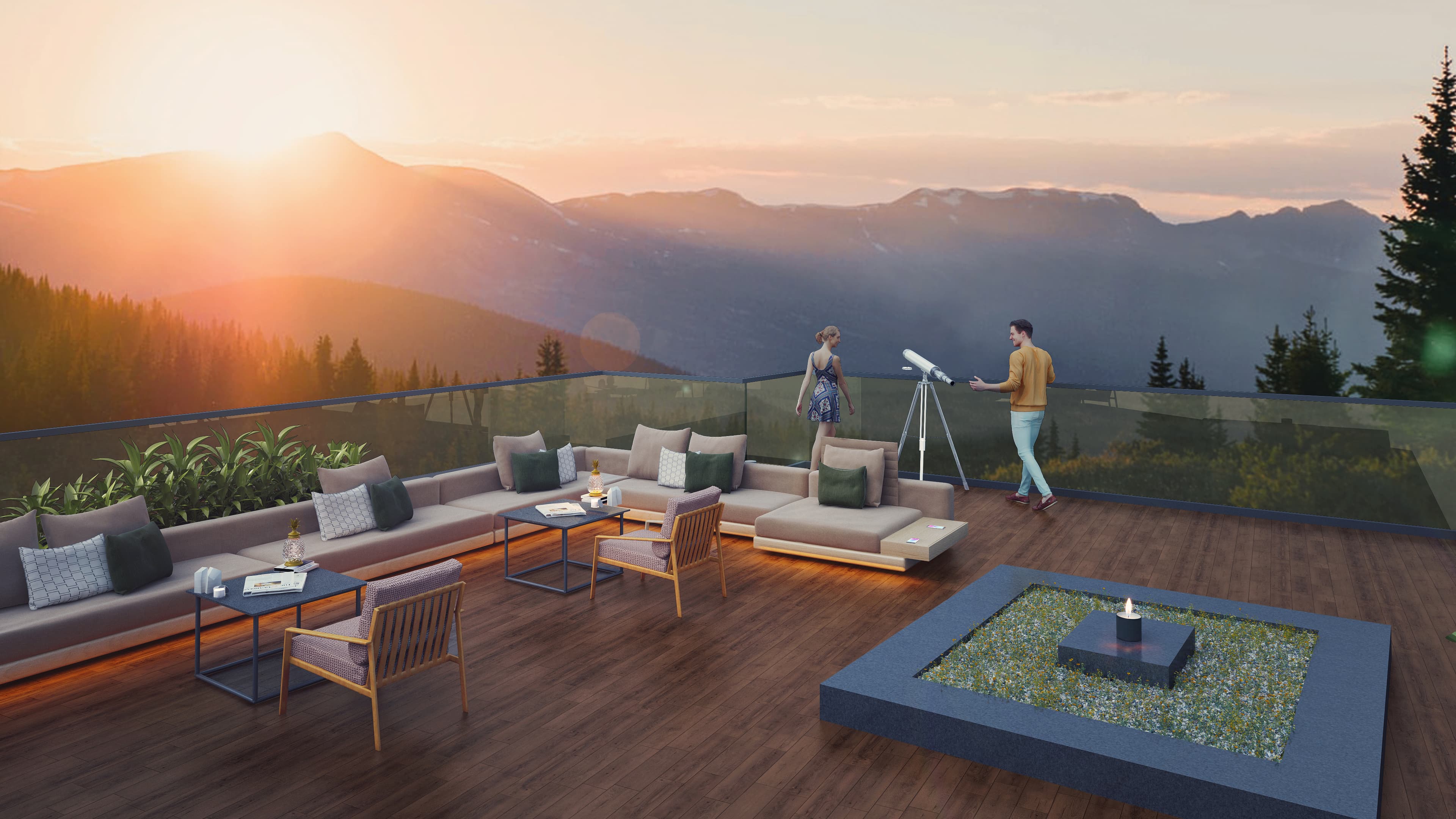 Hill View Penthouse Terrace
